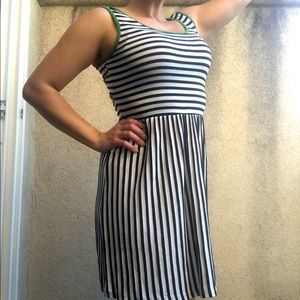 2/$20 Puella Striped Dress Size M, Great back!